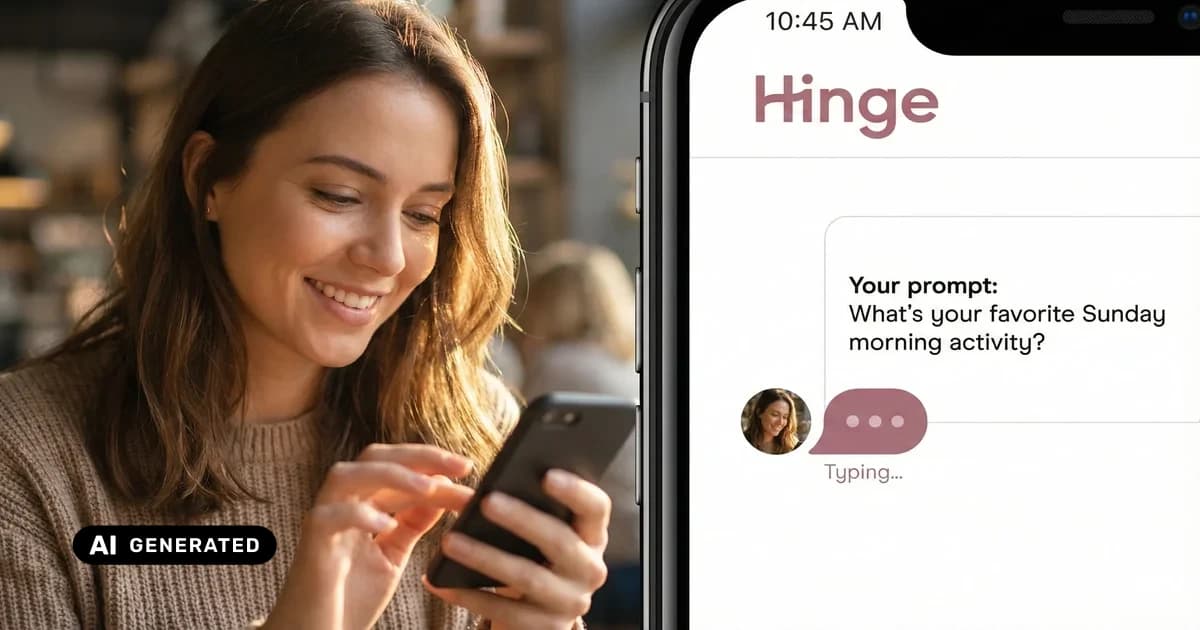 Hinge app prompts that get more matches and dates — AI-generated