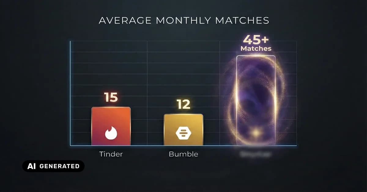 Hinge vs Bumble vs Tinder 2026 — match rates, date conversion, and which app wins for guys — AI-generated
