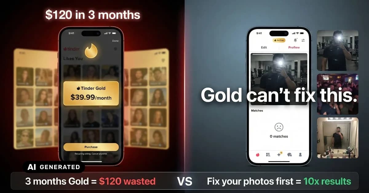 Tinder Gold subscription features and pricing comparison — AI-generated