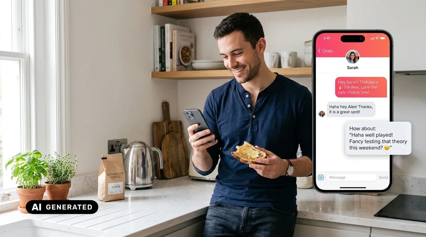 Tinder AI coach guide — photos vs texting for 2026 — AI-generated
