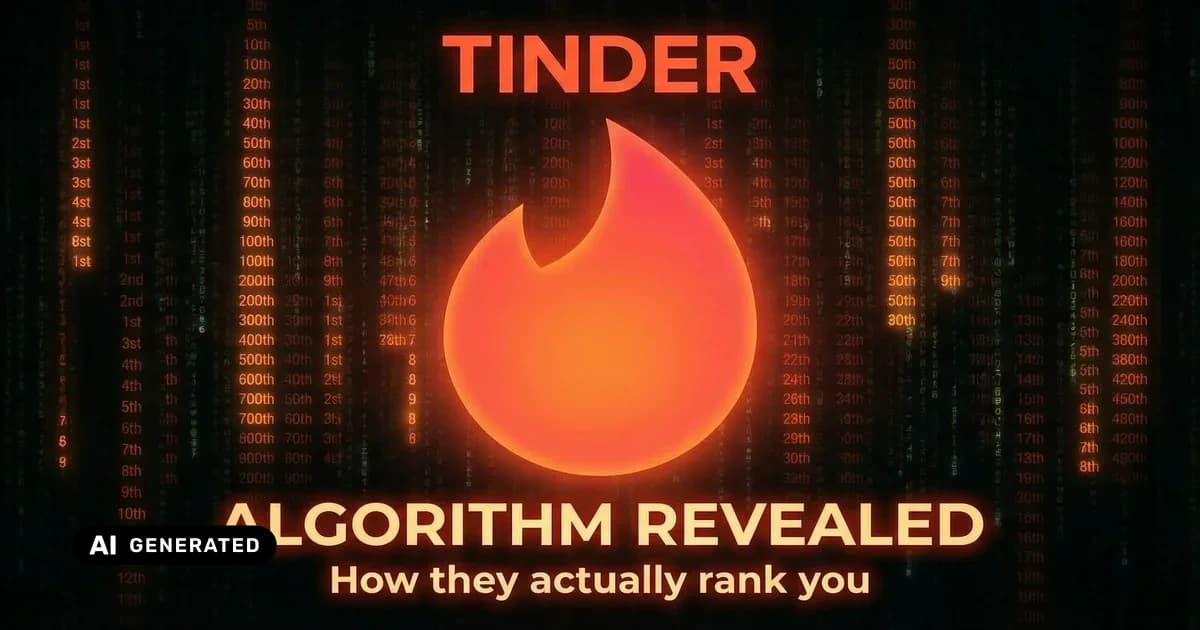 Tinder algorithm 2026 — the 3 ranking signals that determine how many matches you get — AI-generated