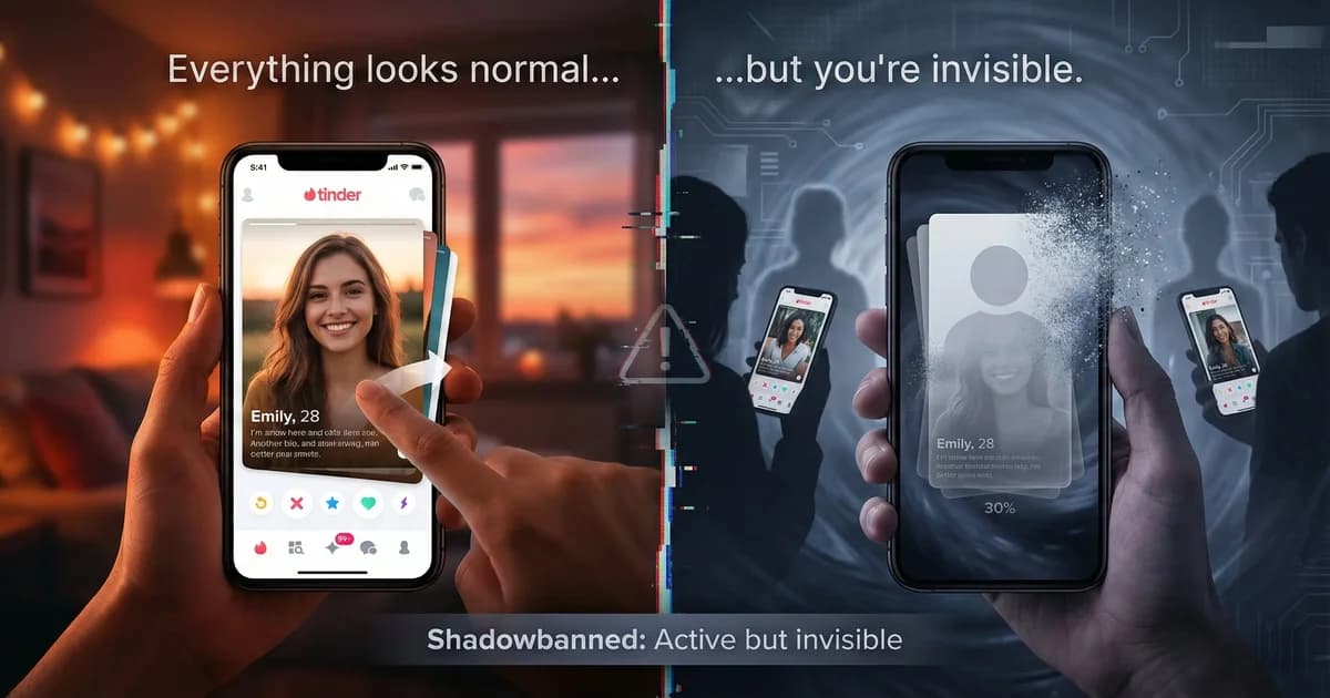 Tinder shadowban detection and fix guide