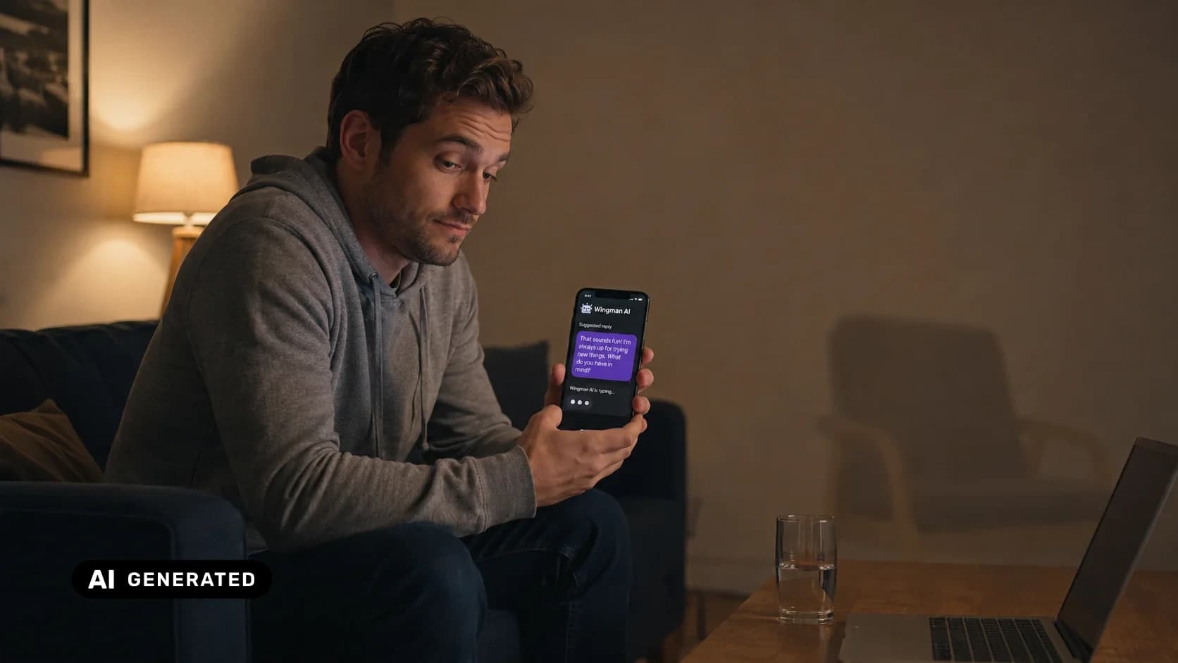 Wingman AI dating app review 2026 — AI-generated