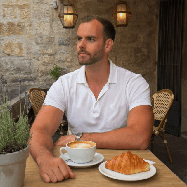 AI generated dating photo - cafe