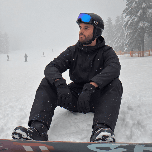 AI generated dating photo - snowboarding